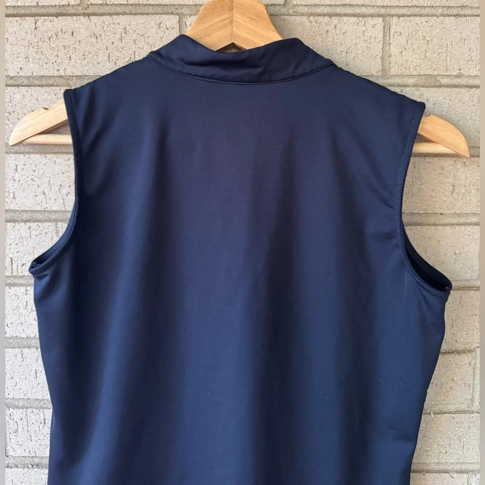 Tail Women's Navy Sleeveless Tank Top Contrast Golf Atheleisure Small - Picture 4 of 5